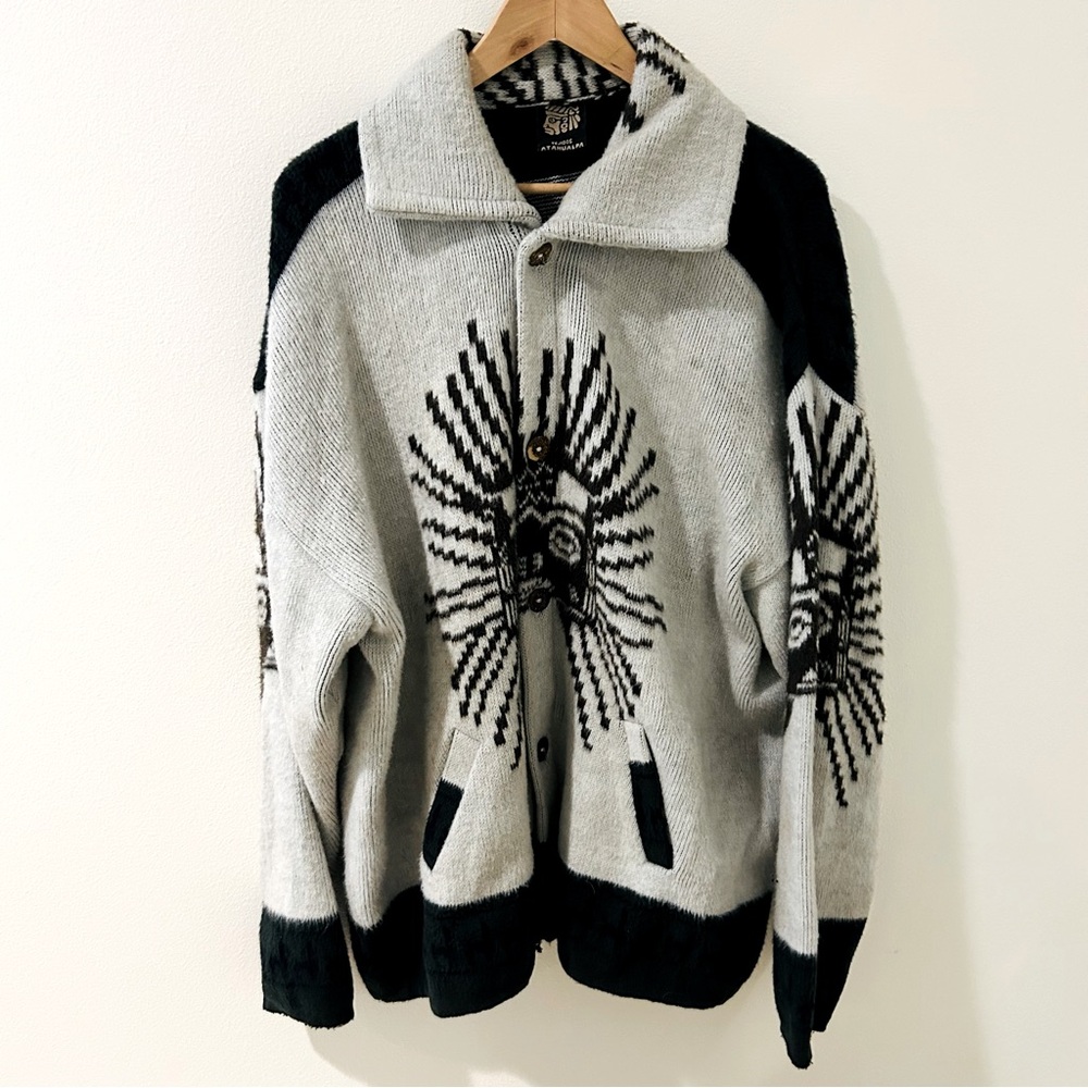 Tejidos Atahualpa Ecuador Wool Cardigan size L/XL